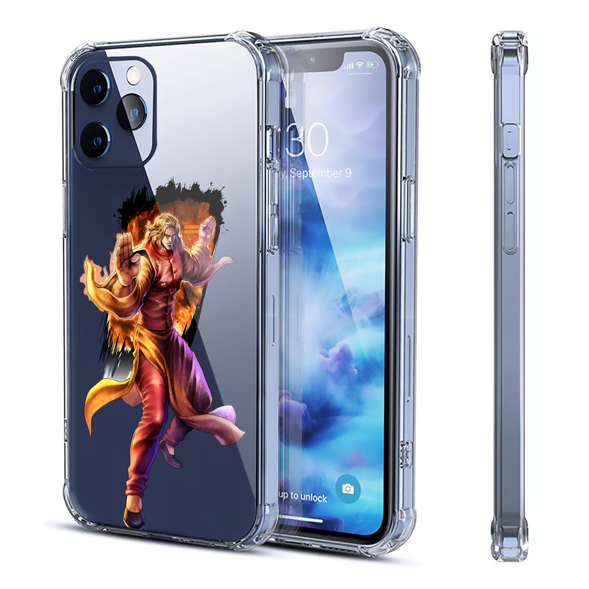 （画像用） 北斗の拳 Fist of the North Star 【iPhone 12シリーズ対応】透明スマホケース（クリアソフトケース）